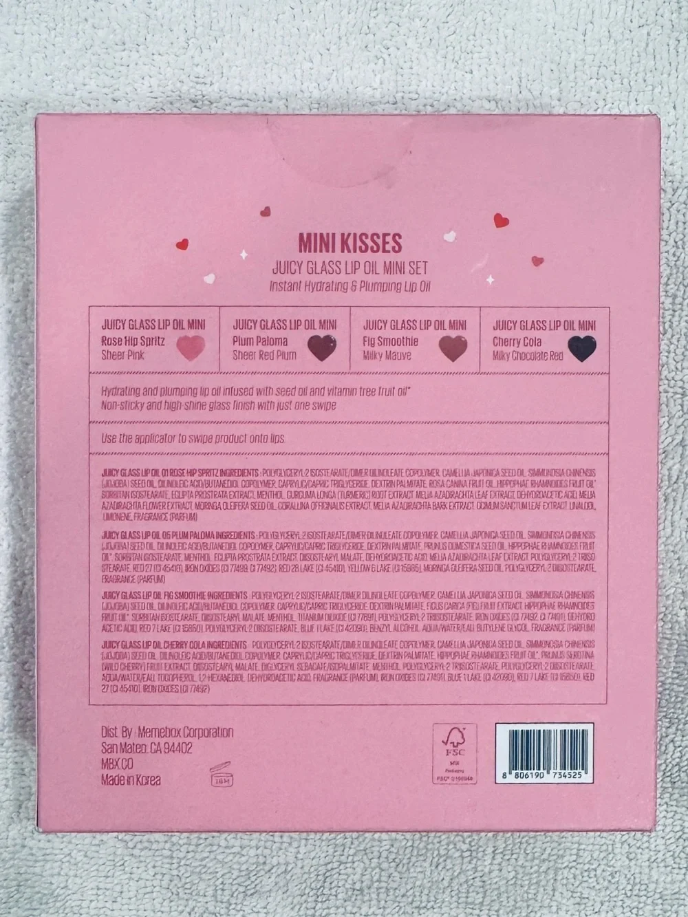 Kaja Mini Kisses Juicy Glass Lip Oil Mini Set 2.2ml X 4 BRAND NEW IN BOX
